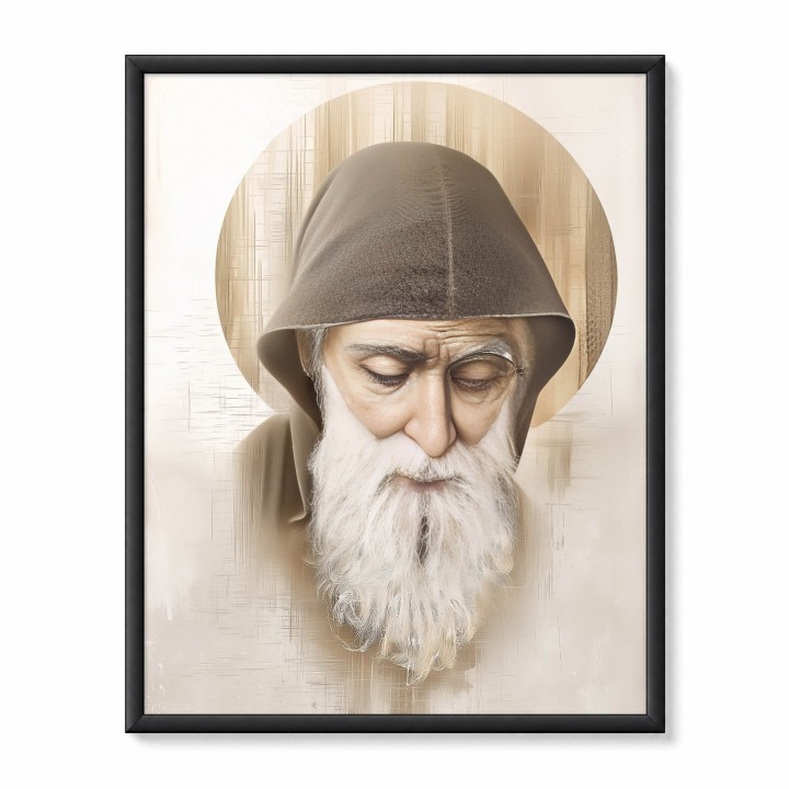 Święty Szarbel – obraz religijny do wnętrz | Artedeum