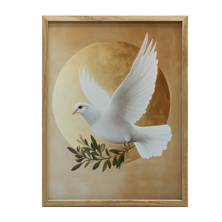 Plakat z gołębicą - Symbol Ducha Świętego