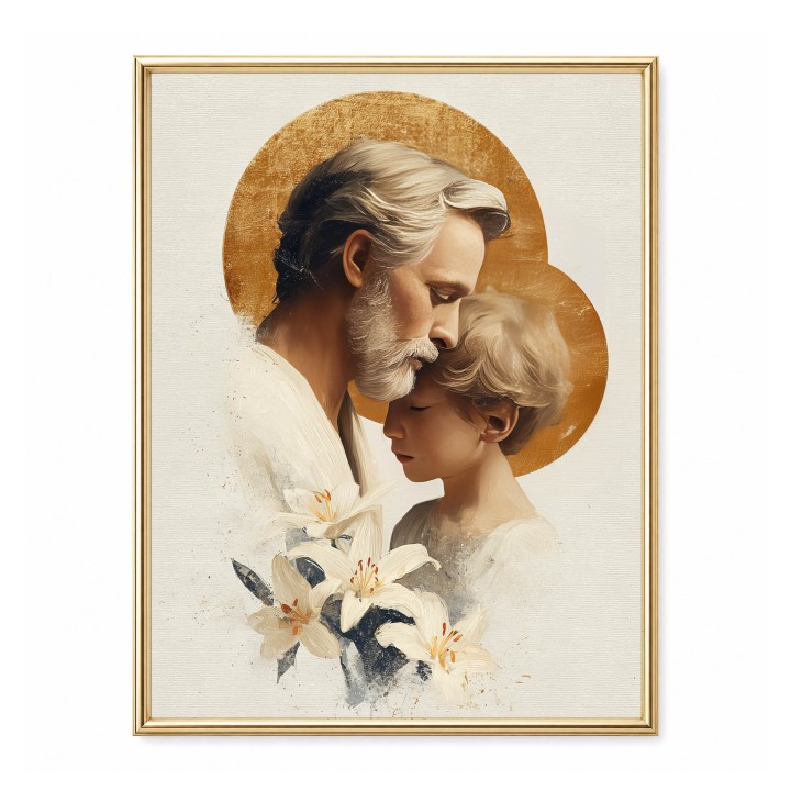 Obraz Świętego Józefa z Jezusem – duchowa dekoracja i prezent religijny | Arte Deum
