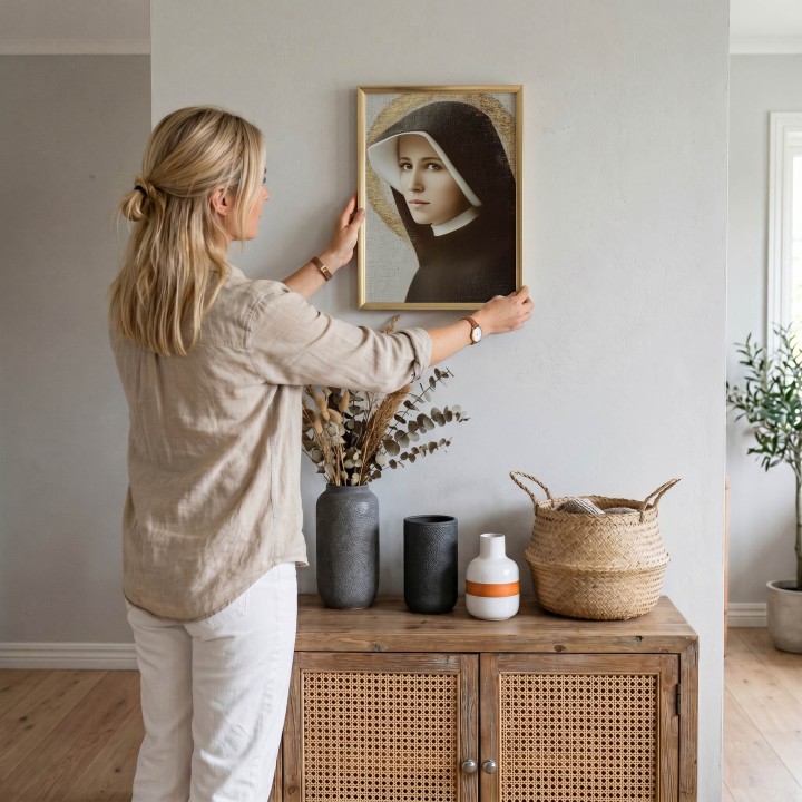 Obraz Świętej Faustyny Kowalskiej – duchowa inspiracja i piękno | Arte Deum