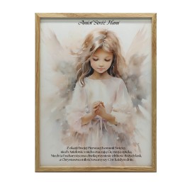 Duchowy Anioł – Plakat z Modlącym się Aniołem w Pastelowych Kolorach | Arte Deum