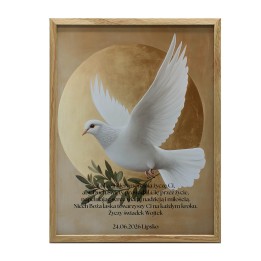 Plakat z gołębicą - Symbol Ducha Świętego