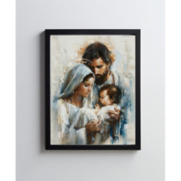 Święta Rodzina - Plakat z Marią, Józefem i Jezusem | Artedeum.pl