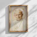 Święty Jan Paweł II – obraz religijny z aureolą | Artedeum.pl