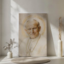 Święty Jan Paweł II – obraz religijny z aureolą | Artedeum.pl