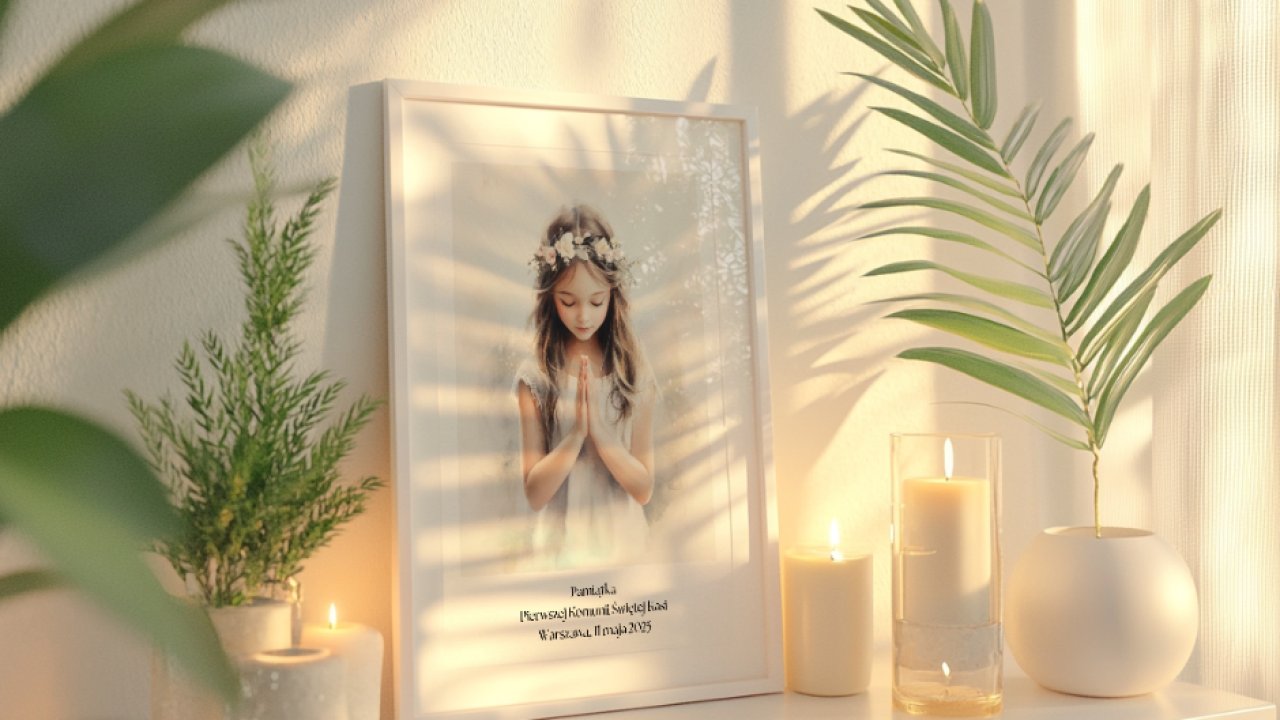 Niezapomniana Pamiątka Pierwszej Komunii Świętej: Personalizowane Obrazy z Arte Deum