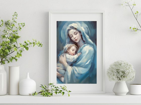 „Matka Boska z Dzieciątkiem” – Symbol macierzyństwa w sztuce religijnej i dekoracyjnej